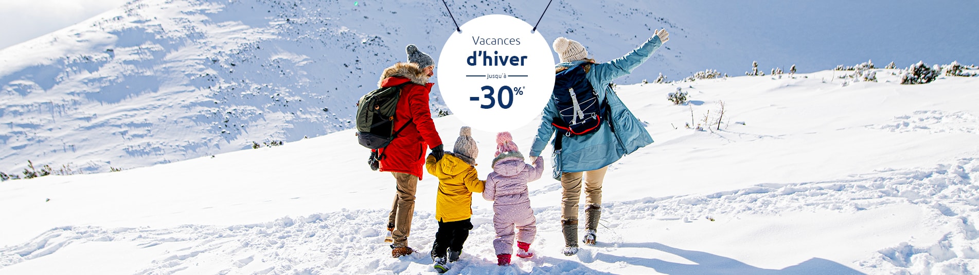 Famille à la neige