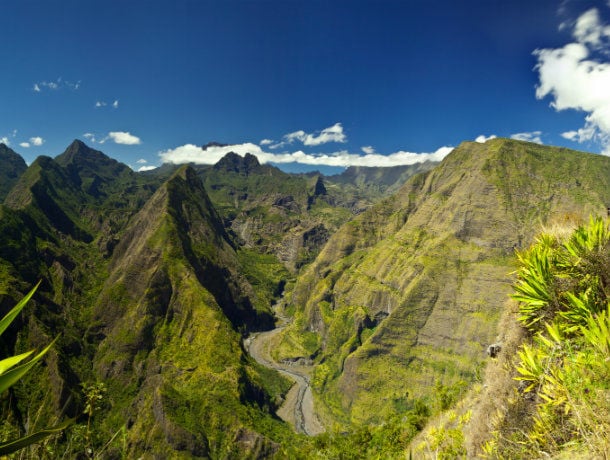 Les montagnes de l'ile de la Réunion